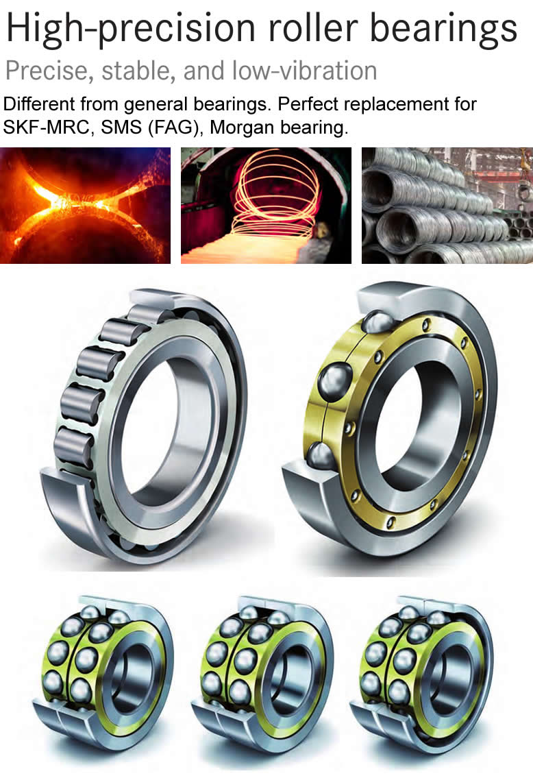 High-speed wire mill  - Silking machine bearings